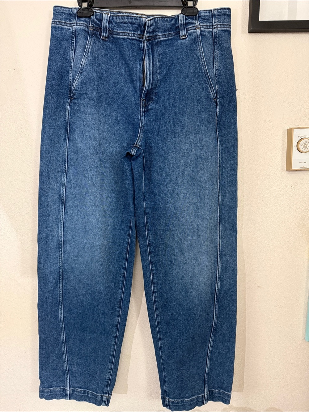 High rise trouser Jeans in Classic Blue Denim - Picture 5 of 8